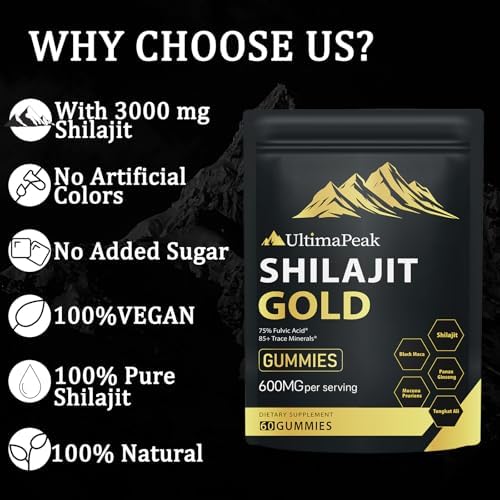 VITACORE Shilajit Gummies — 85+ Trace Minerals & Fulvic Acid, Non-GMO Vegan for Energy & Wellness

VITACORE Shilajit Gum